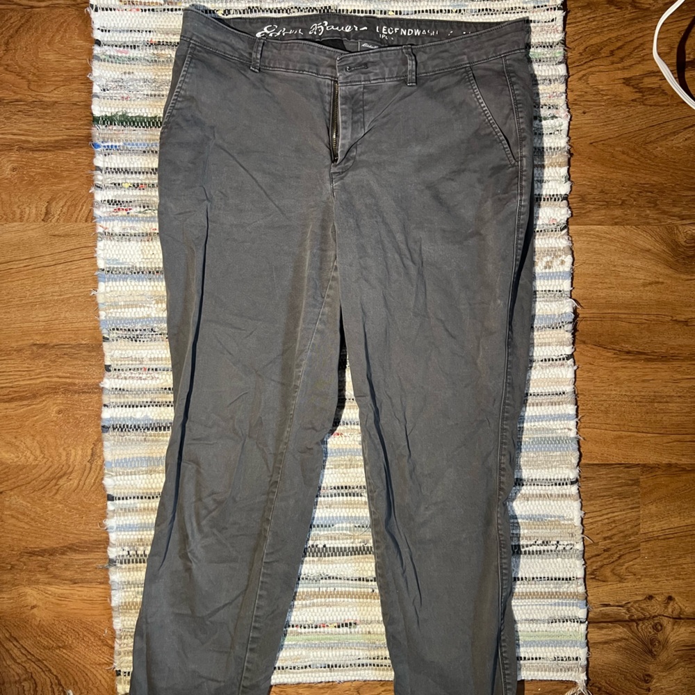Eddie Bauer Straight Leg Pants - Charcoal Gray